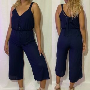 Sienna sky navy romper